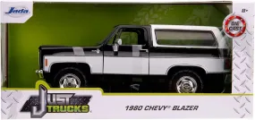 Jada Toys 1980 Chevy Blazer K5 Black/White 1:24 Die - Cast Vehicle