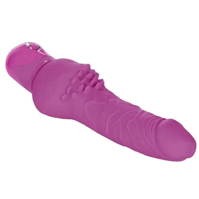 10-inch Colt Pink Multi-speed Penis Vibrator with Clit Stim