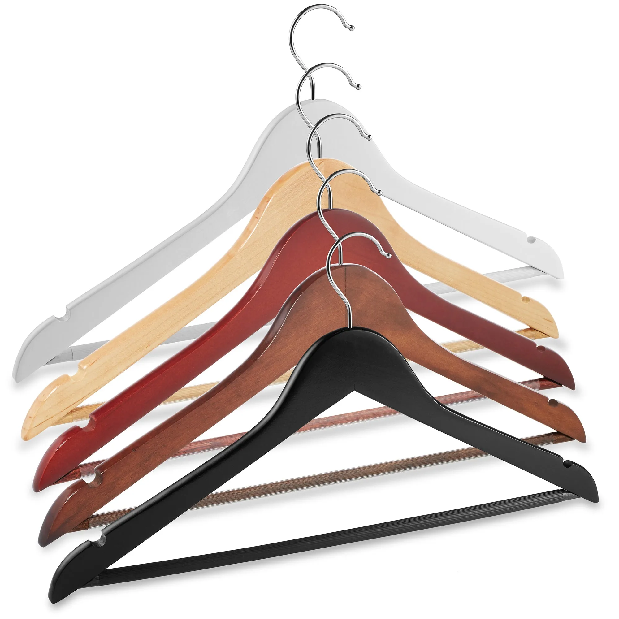 10 Wooden Suit Hangers