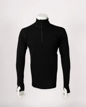 100% Merino Wool Zip Up Base Layer