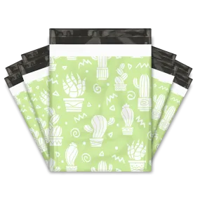 12x15" Green Cactus Designer Poly Mailers Shipping Envelopes Premium Printed Bags