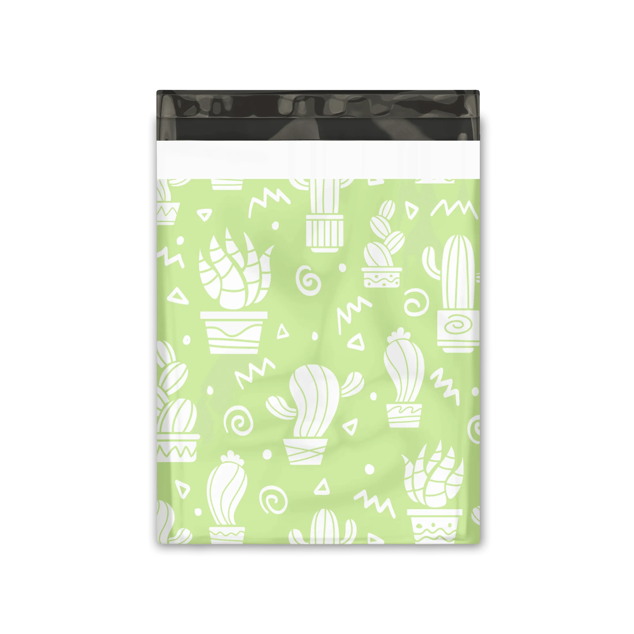 12x15" Green Cactus Designer Poly Mailers Shipping Envelopes Premium Printed Bags