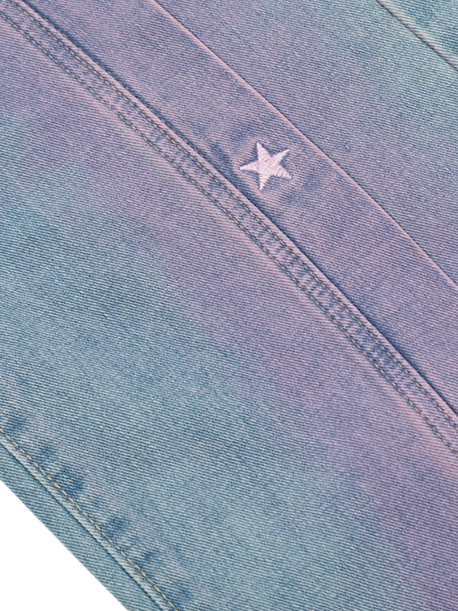 1984 American Retro Spray-painted Star Embroidered Jeans