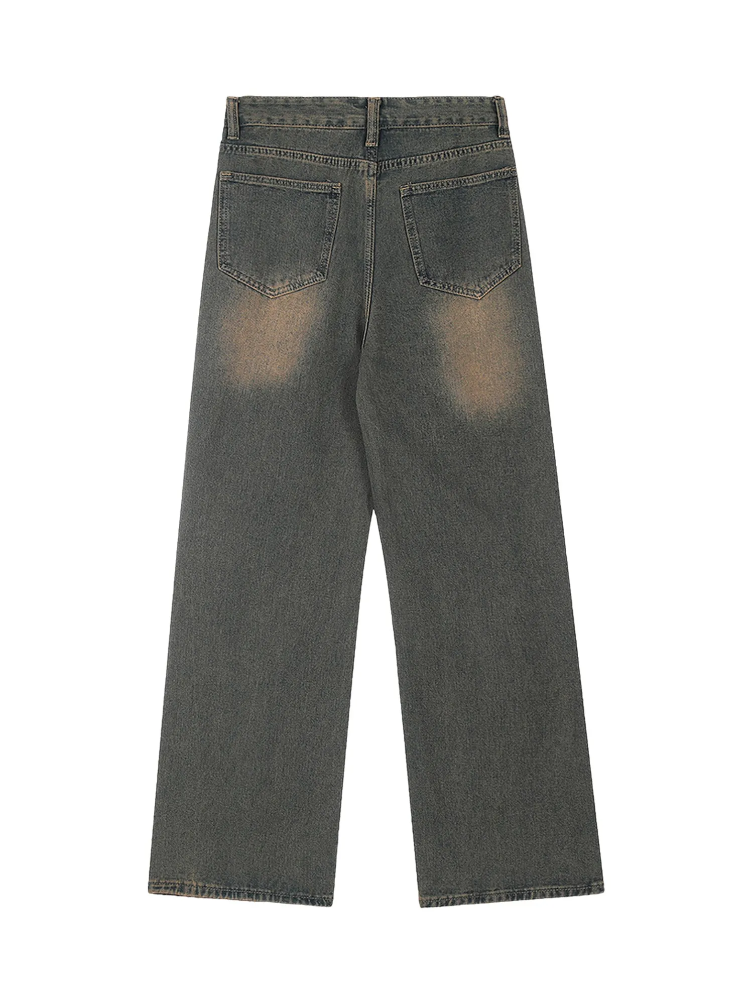 1984 American Retro Spray-painted Star Embroidered Jeans