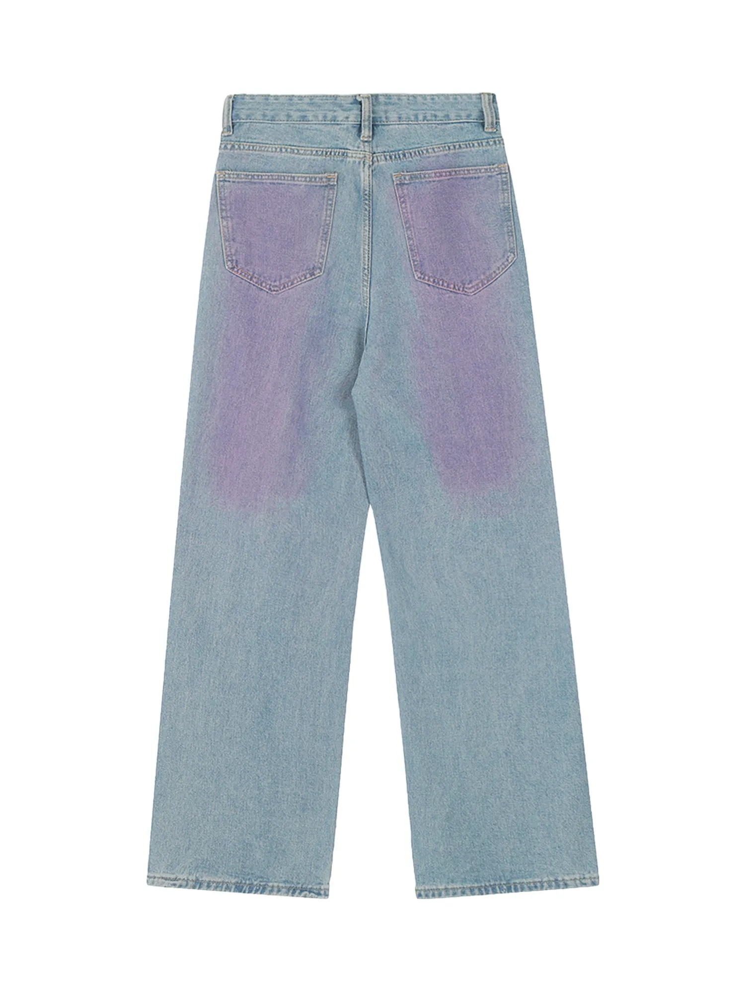 1984 American Retro Spray-painted Star Embroidered Jeans