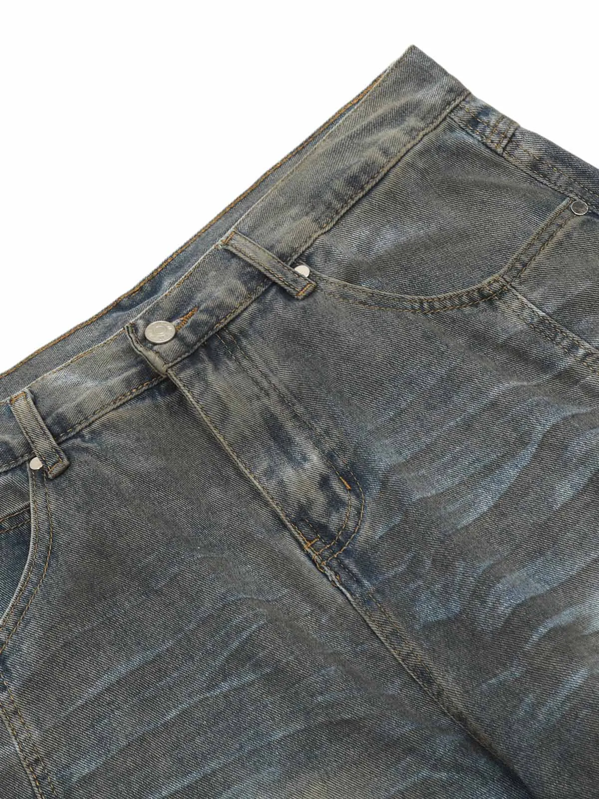 1984 High Street Washed Distressed Jeans - 2191