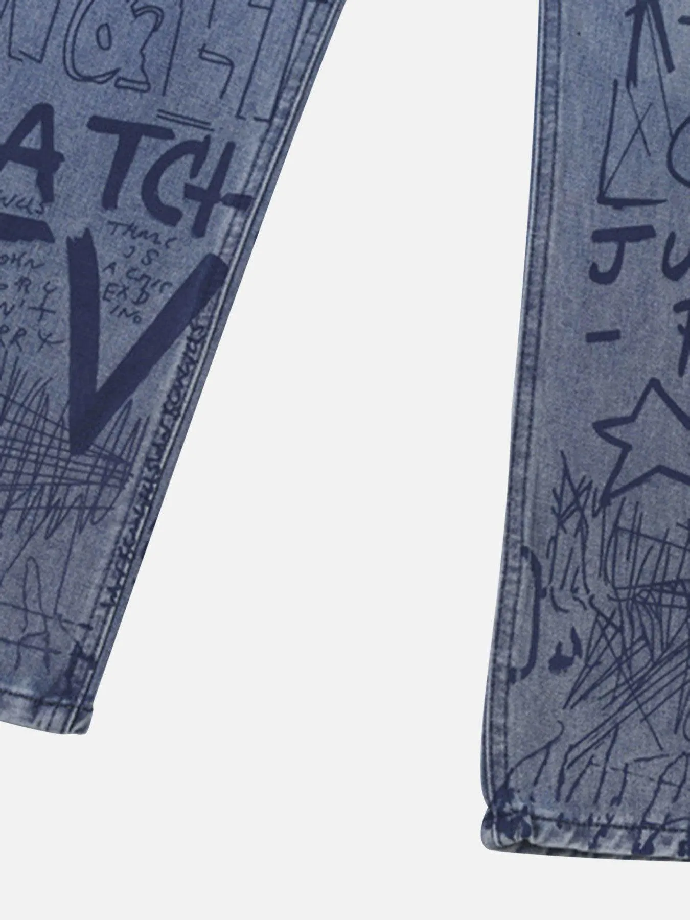 1984 Hip-hop Graffiti Alphabet Jeans - 1743