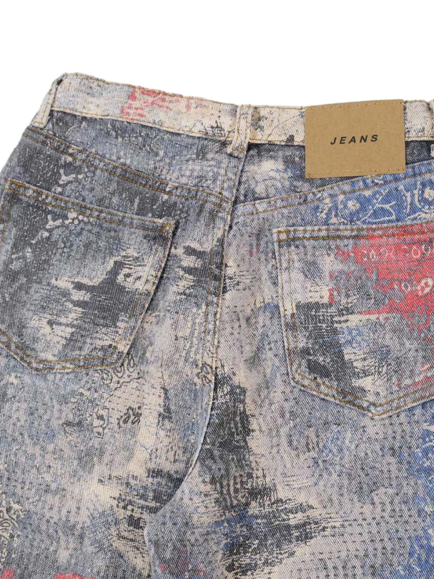 1984 Paisley Printed Jeans - 2186