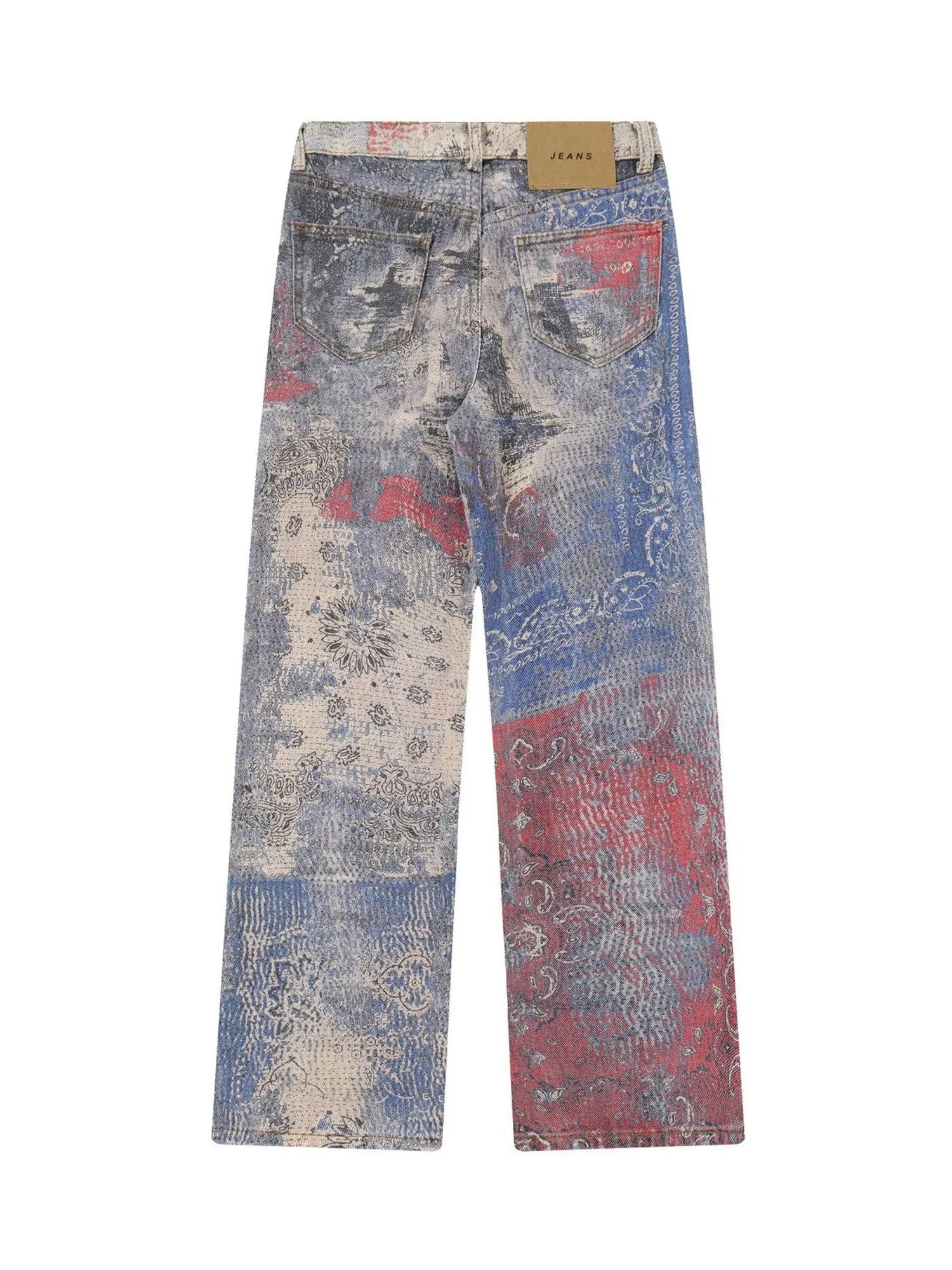 1984 Paisley Printed Jeans - 2186