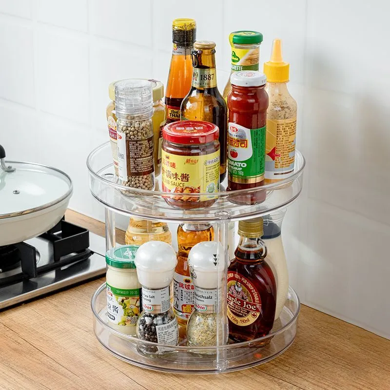 2 layer 360 Rotation Cabinet Turntable Organizer/Lazy Susan