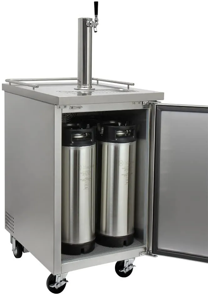 24" Wide Cold Brew Coffee SilverCommercial Kegerator