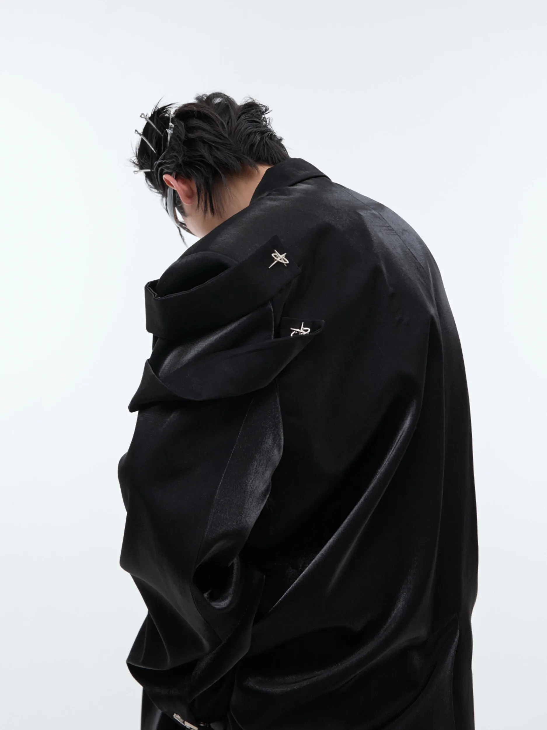 【24s Oct.】Liquid Glossy Outerwear Blazer