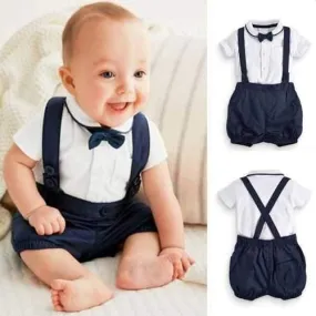 2Pcs Infant Baby Boys Suspender Sets