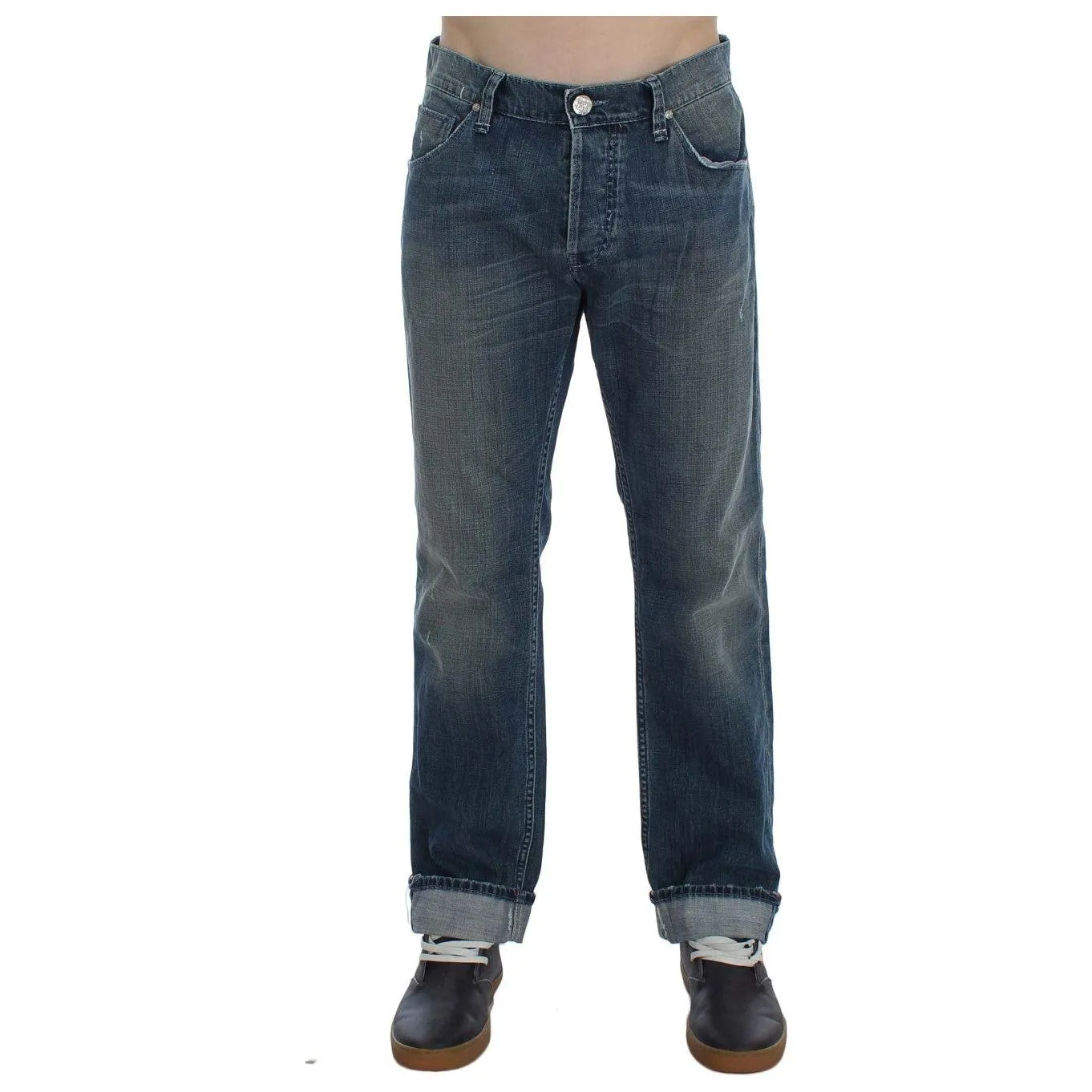 Acht Elegant Regular Fit Blue Wash Denim