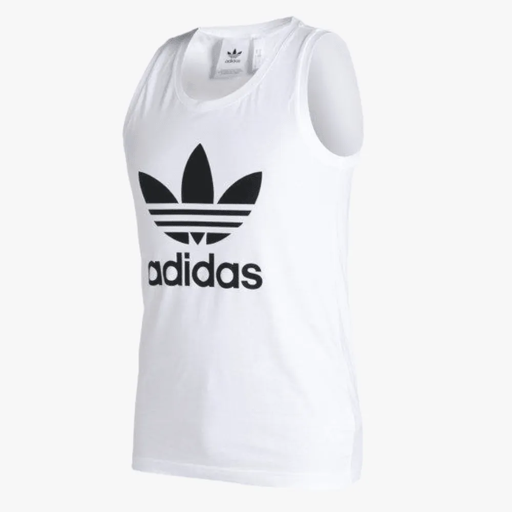 adidas Mens Trefoil Tank Top White