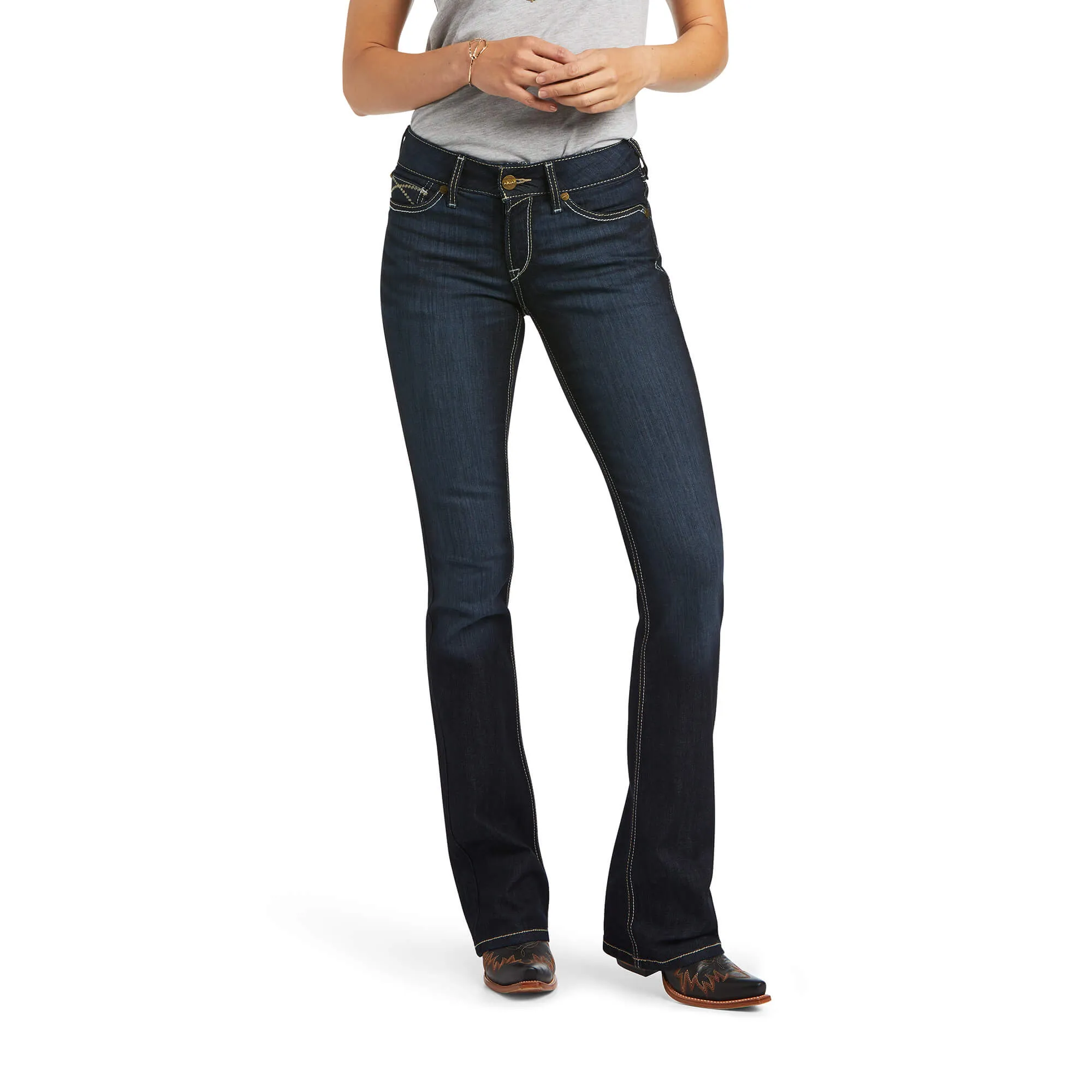 Ariat Women's REAL Perfect Rise Contessa Boot Cut Jean