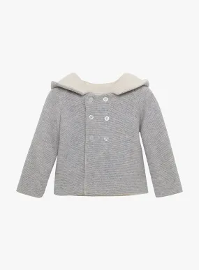 Baby Teddy Coat in Grey Marl