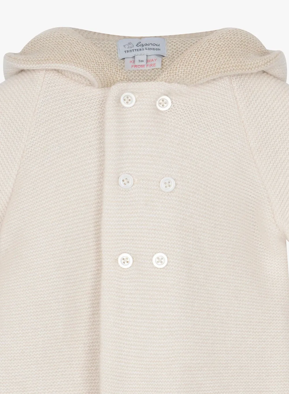 Baby Teddy Coat in Off White