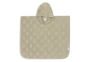 Bath Poncho Terry Miffy Jacquard - Olive Green