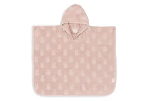 Bath Poncho Terry Miffy Jacquard - Wild Rose