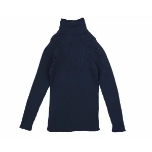 Belati  Navy Basic Ribbed Turtleneck Shell SALE ITEM