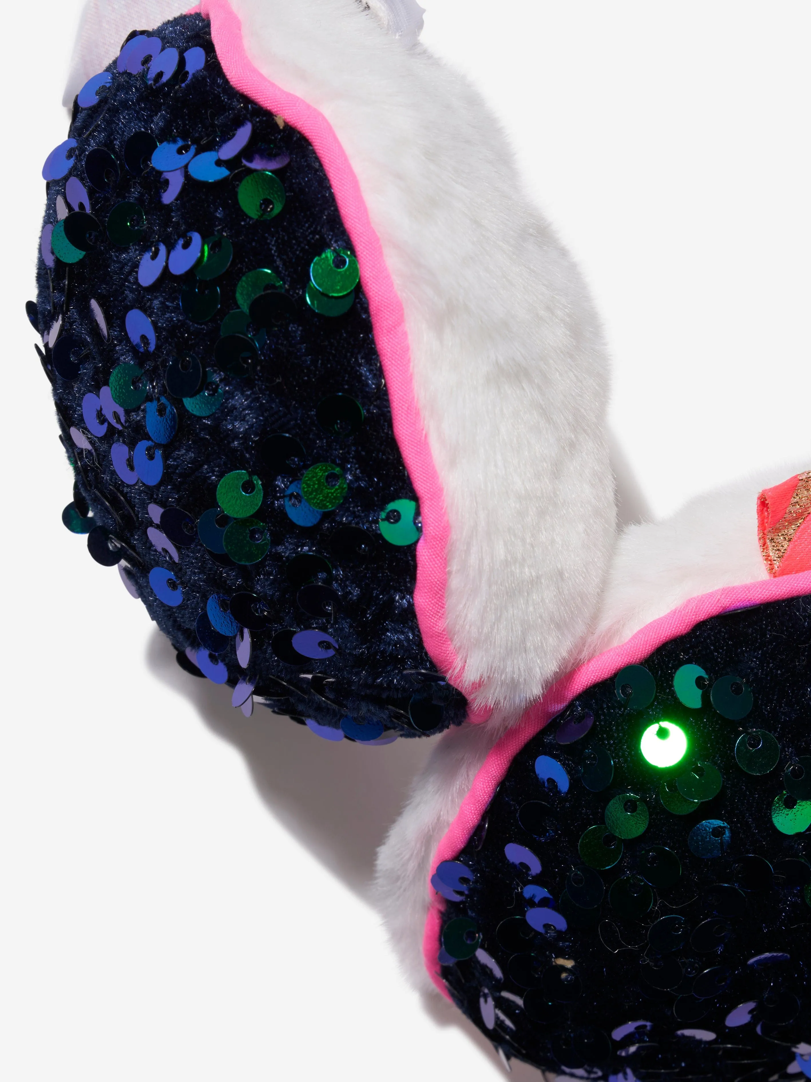 Billieblush Girls Sequin Ear Muffs in Navy