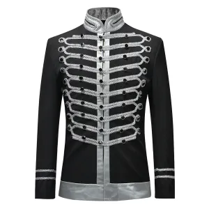 Black Multiple Buttons Design Blazer