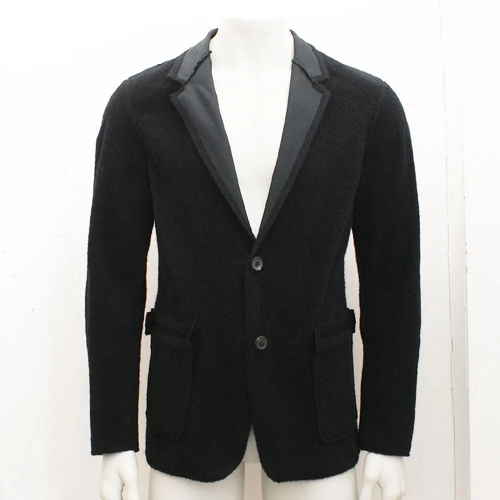 Black Reversible Two-Button Blazer