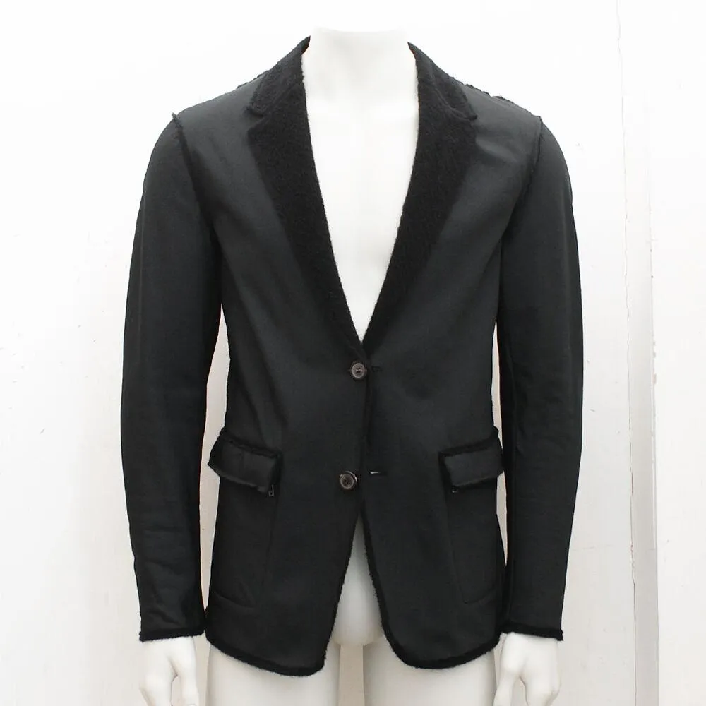 Black Reversible Two-Button Blazer