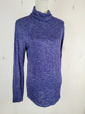 BLEU GRAY DARK BLUE TURTLENECK LADIES MEDIUM PRE-LOVED