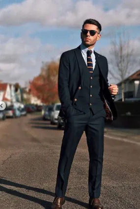 Blogger Style | MAX Navy Suit As Worn By Remus Bujor