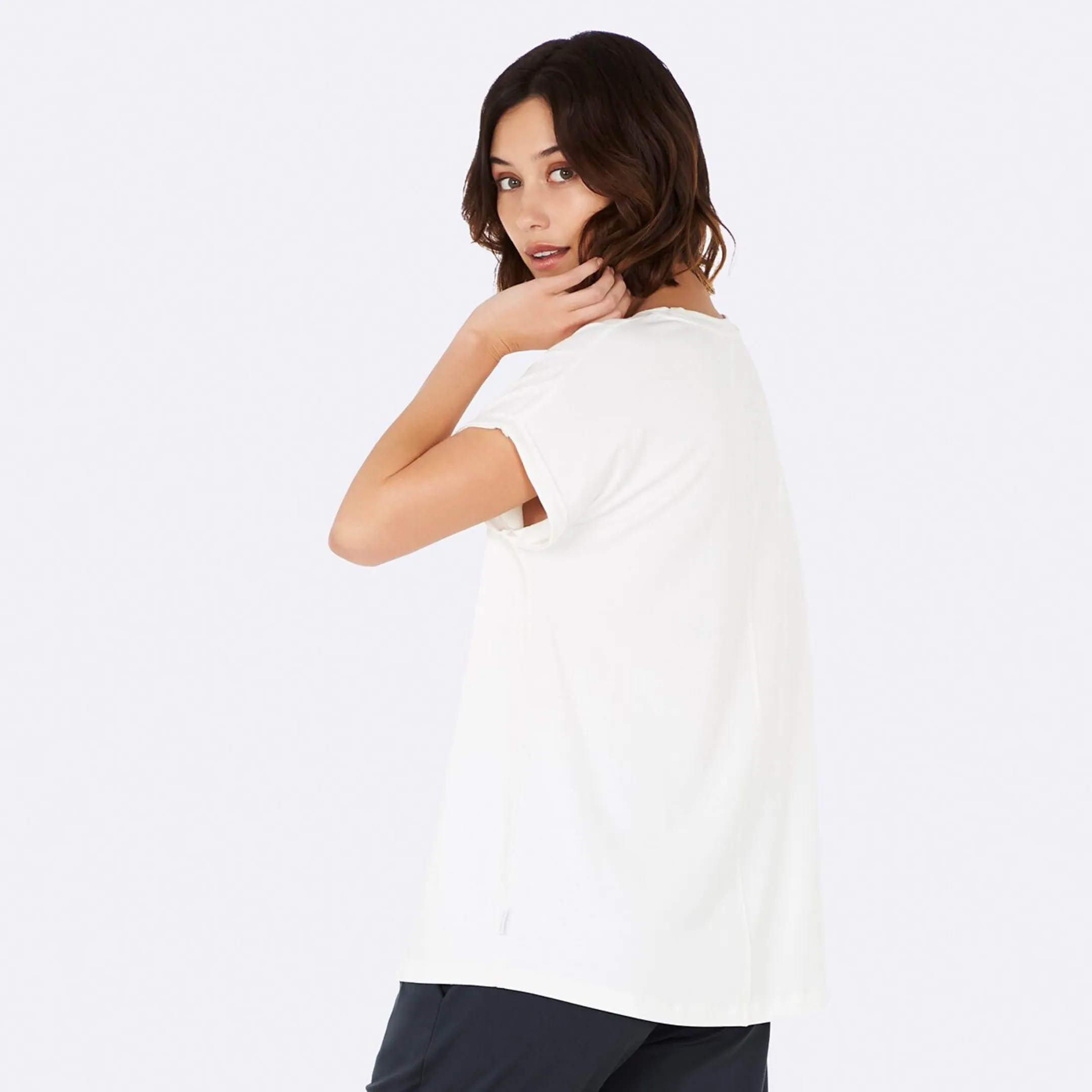 Boody Downtime Lounge Top White Small