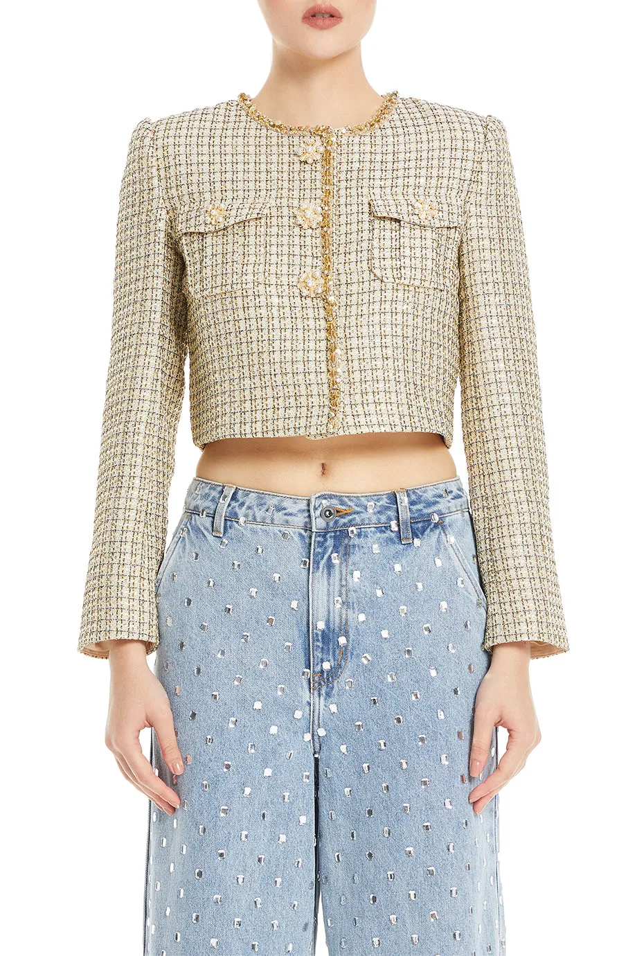 Boucle Cropped Jacket