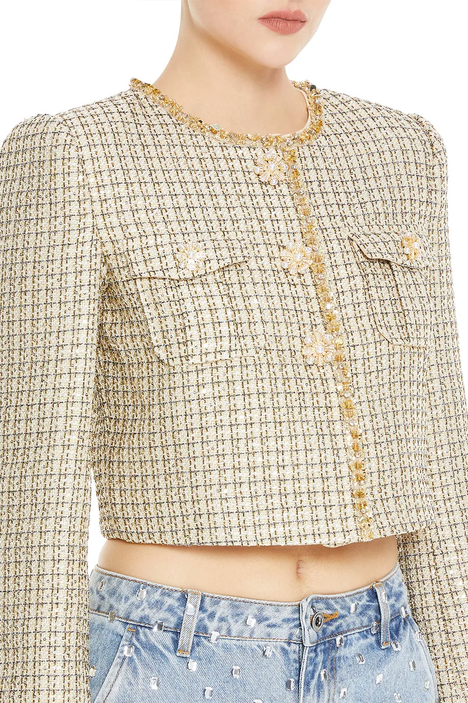 Boucle Cropped Jacket