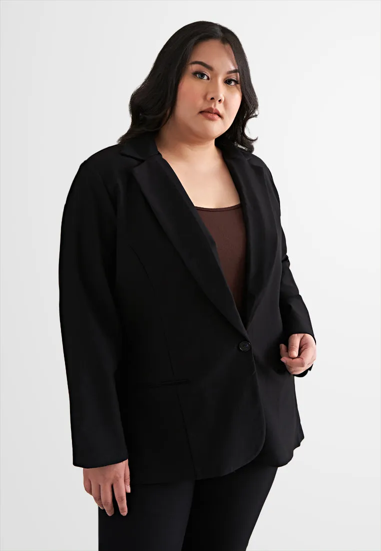 Brenda SMART Classic Formal Work Blazer - Black