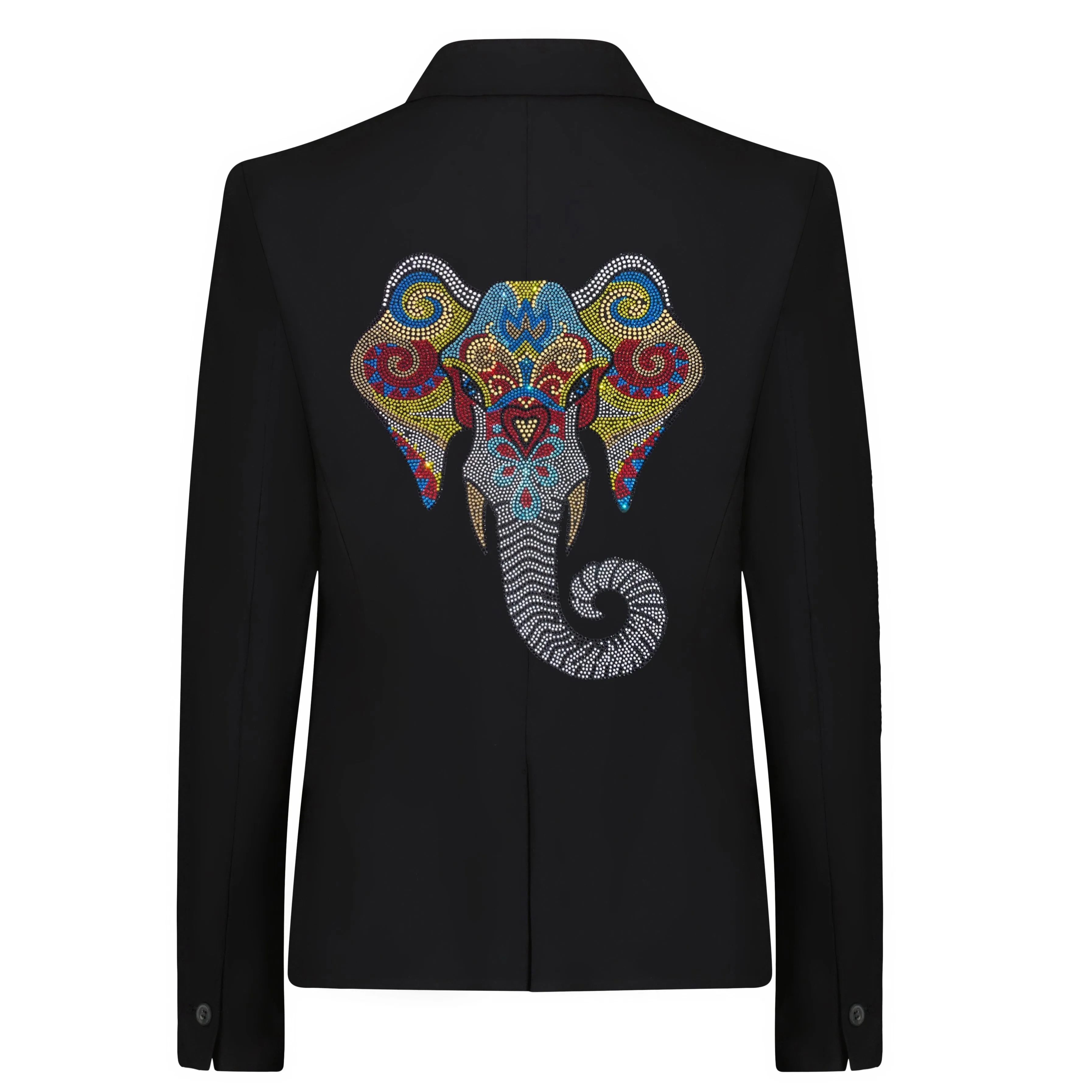 Bright Elephant Blazer - Black