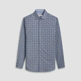 Bugatchi JIMMY Double Sided Mosaic/Geometric OoohCotton® Shirt