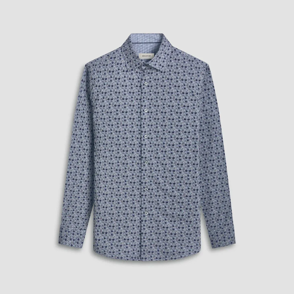 Bugatchi JIMMY Double Sided Mosaic/Geometric OoohCotton® Shirt