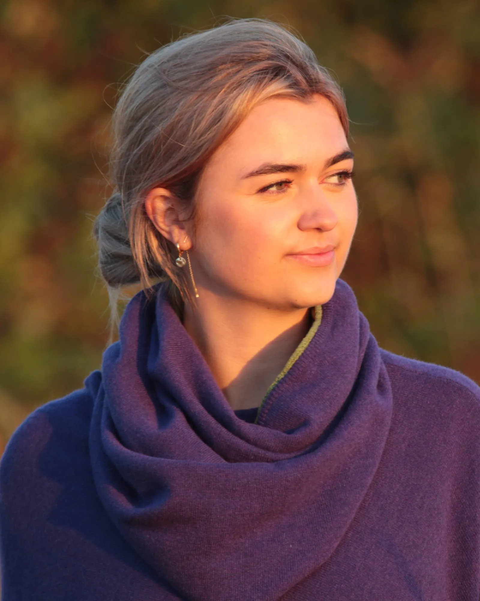 Cadenza Italy Ltd - Cashmere Blend Contrast Edge Snood