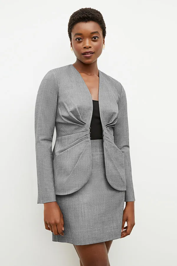 Carmen Jacket - Sharkskin :: Black / White