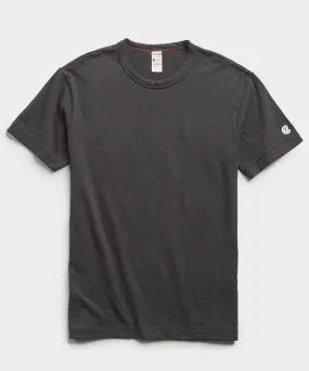 Champion Basic Jersey Tee in Asphalt