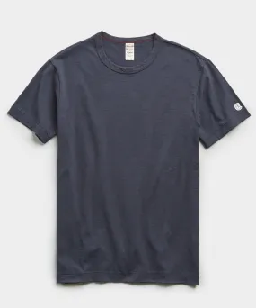 Champion Basic Jersey Tee in Navy