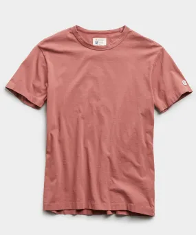 Champion Basic Jersey Tee in Rosewine