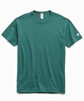 Champion Basic Jersey Tee in Storm Green