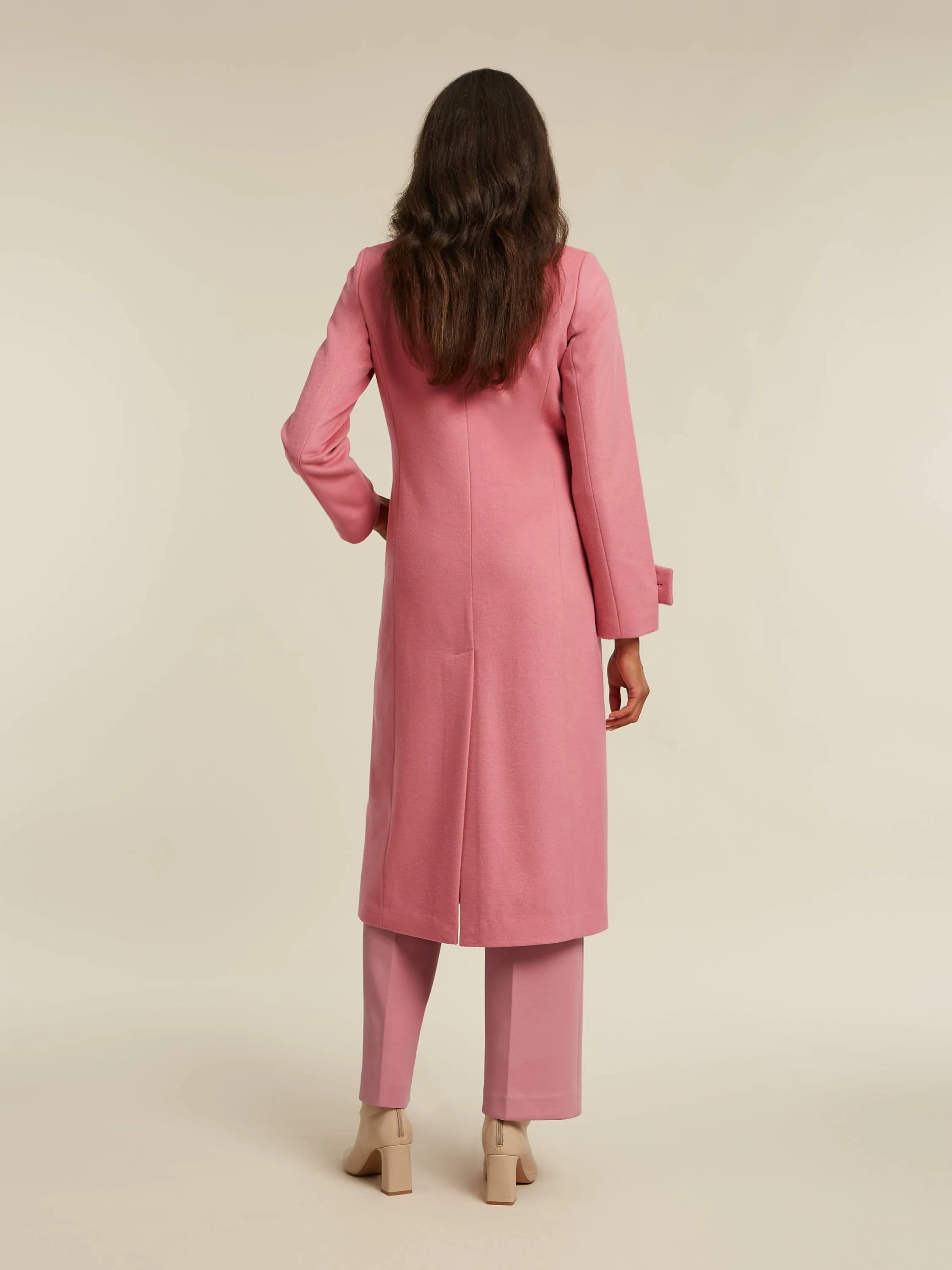 Charm long coat - Wild rose