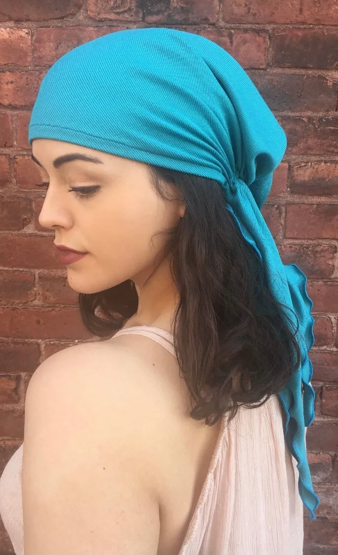 Christmas Gift | Boho Hipster Style | Soft Fabric Pre-Tied Tichel Hijab Hair Wrap Hijab For Muslim Jewish Christian Women Who Cover Their Hair