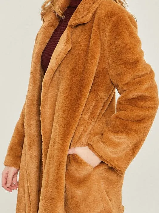 Coat Obsession Soft and Cozy Teddy Collar Coat