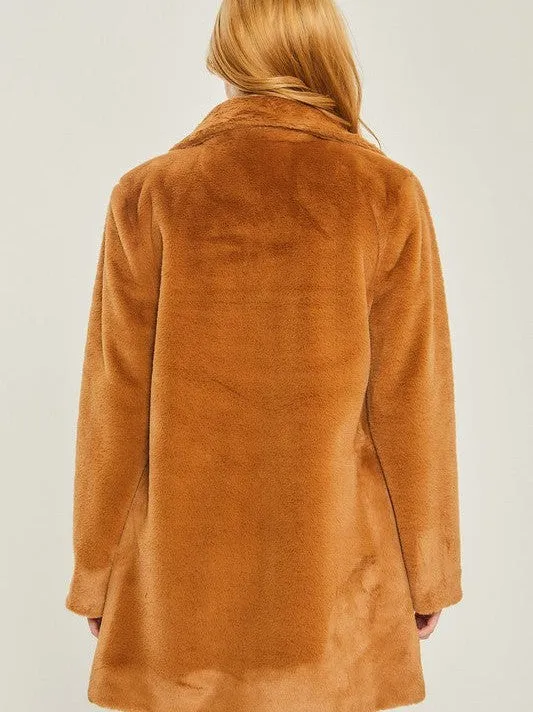 Coat Obsession Soft and Cozy Teddy Collar Coat