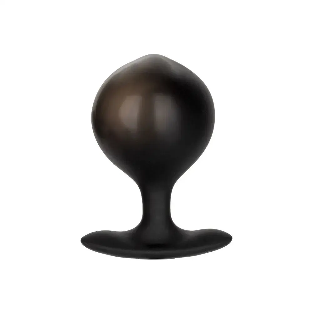 Colt Silicone Black Weighted Plumper Inflatable Butt Plug