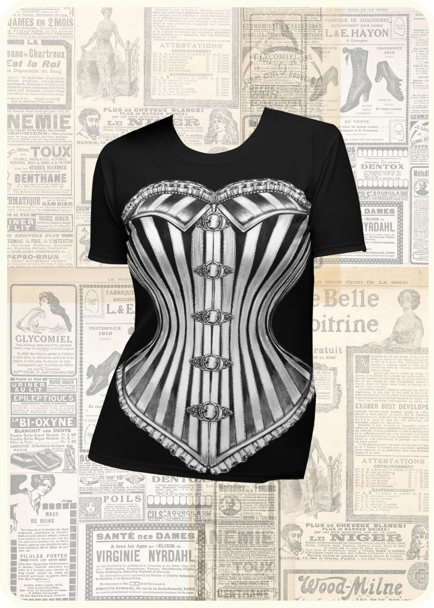 Corset Tshirt by fox savant